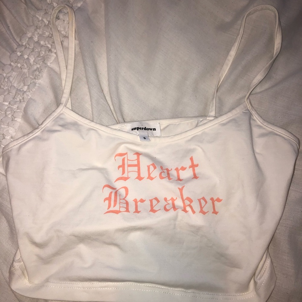 Super down crop top never worn